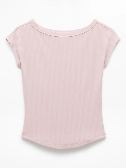 Perfect Rib Boatneck Tee