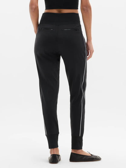 Venice High Rise Track Stripe Jogger