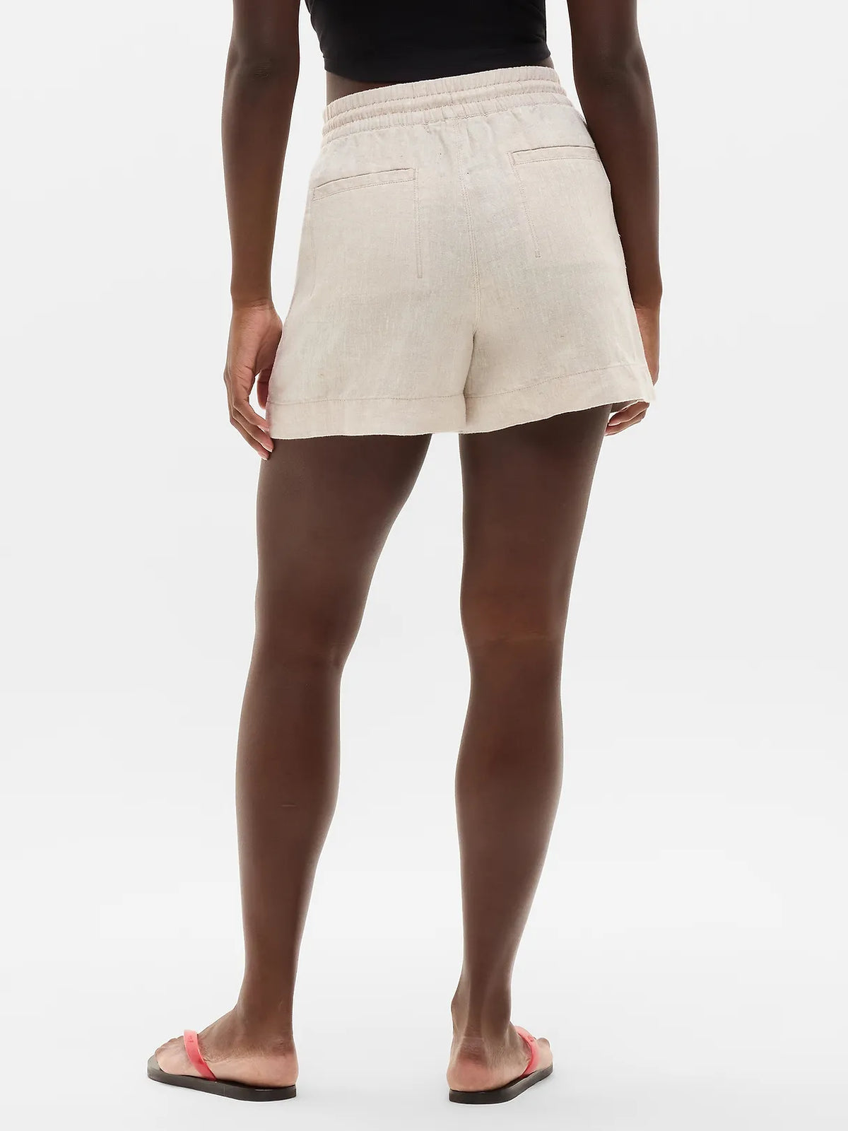 Retreat Linen Mid Rise 4" Short