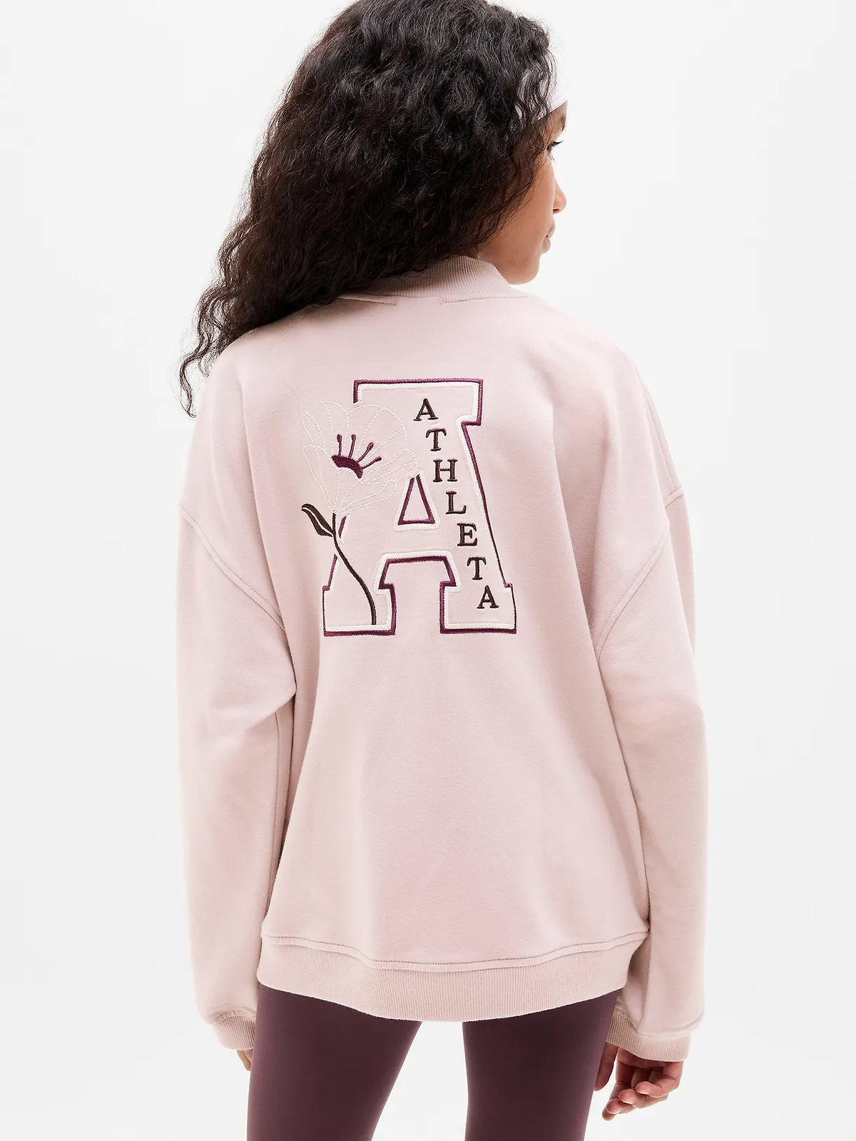 Athleta Girl All Day Varsity Sweatshirt