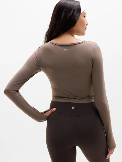 Transcend Wrap Crop Top