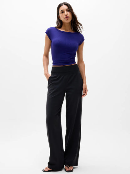 Perfect Rib Boatneck Tee