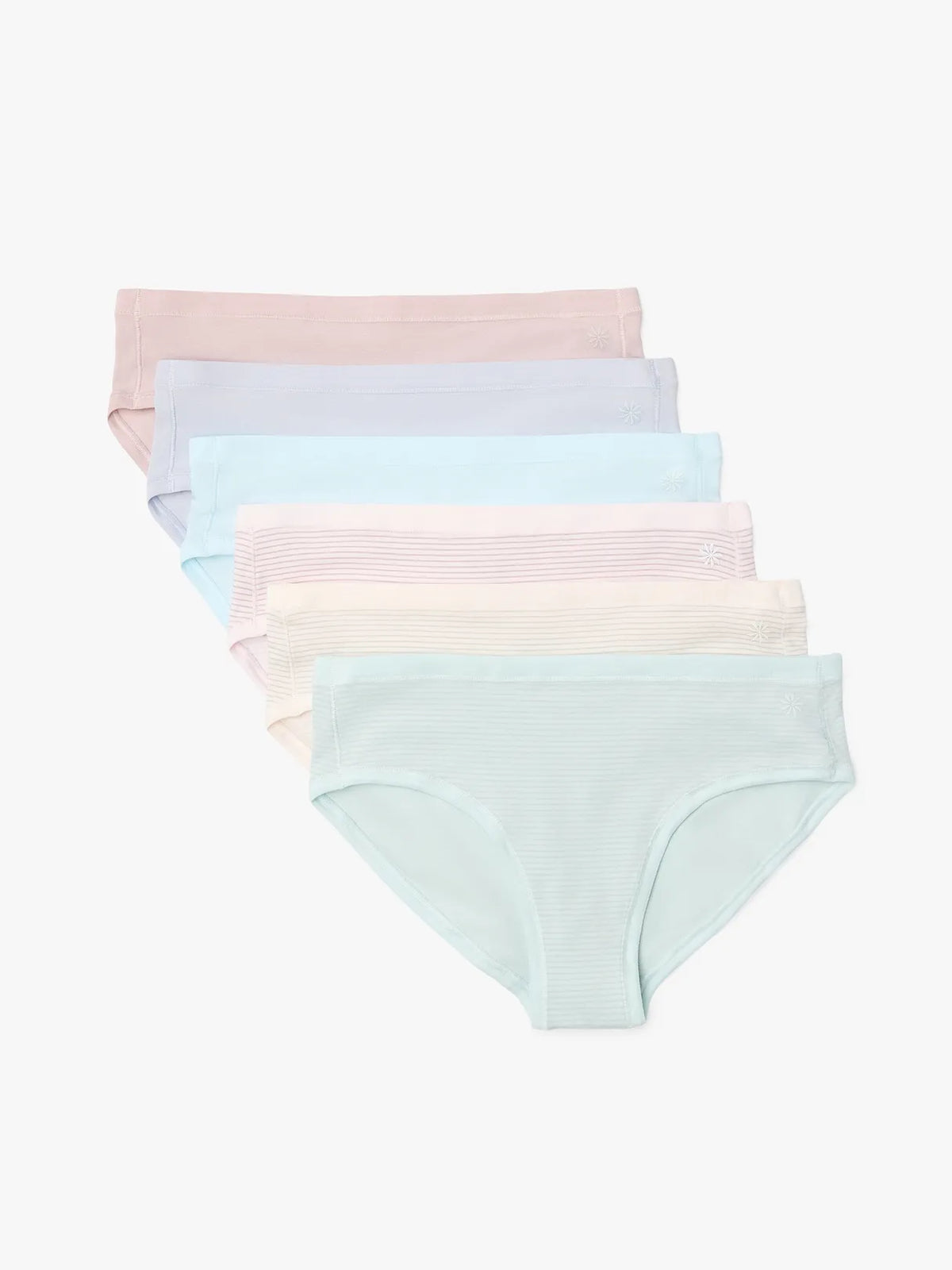 Athleta Girl Right Moves Cotton Bikini Underwear 6-Pack