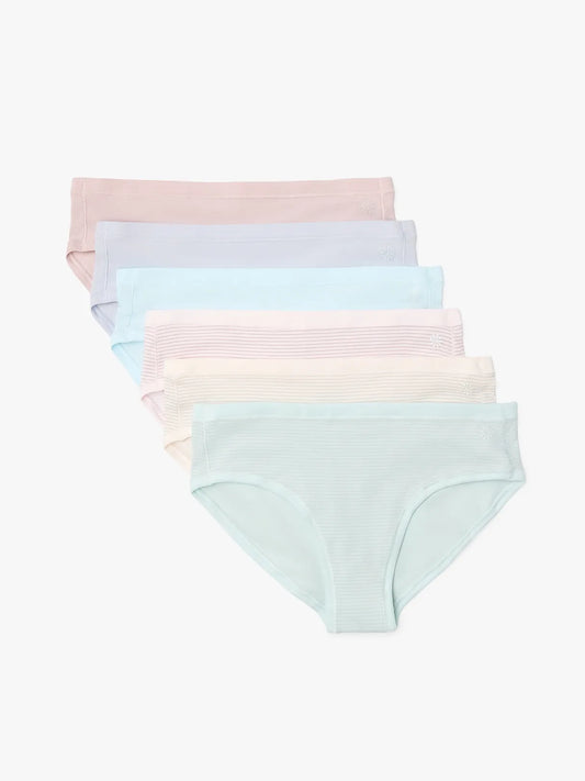 Athleta Girl Right Moves Cotton Bikini Underwear 6-Pack