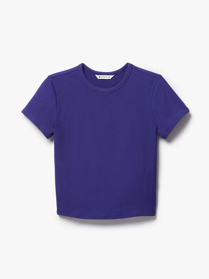 Signature Rib Crop Tee