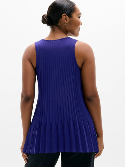 Featherweight Plissé Tank