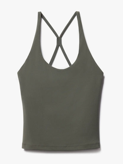 Transcend Crossback Built-In Bra Tank