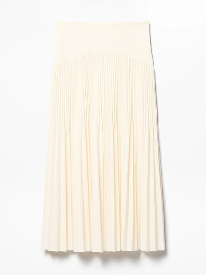 Featherweight Plissé Midi Skirt