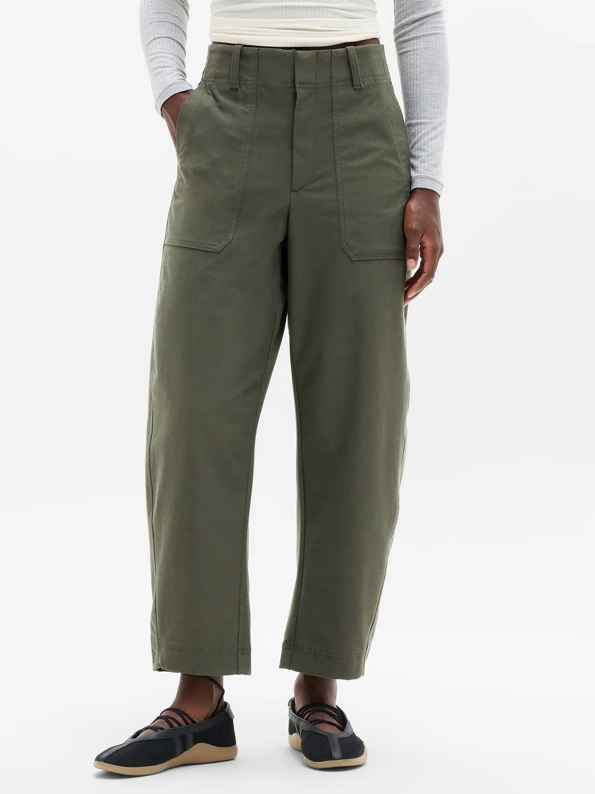 Skyline High Rise Barrel Leg Pant