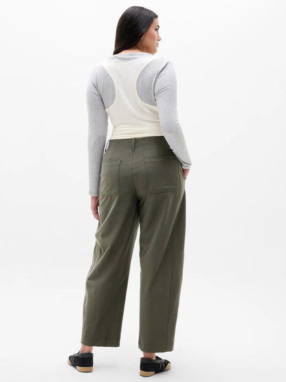 Skyline High Rise Barrel Leg Pant