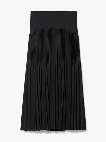 Featherweight Plissé Midi Skirt