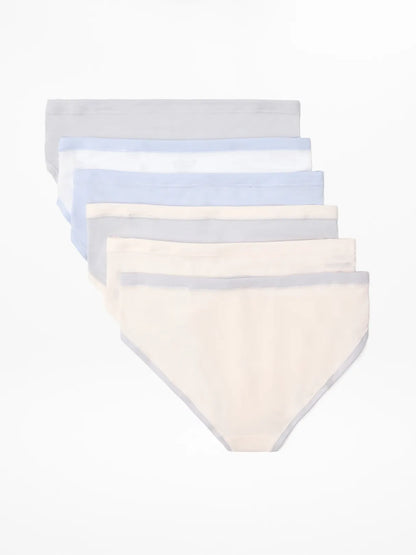 Athleta Girl Right Moves Cotton Bikini Underwear 6-Pack