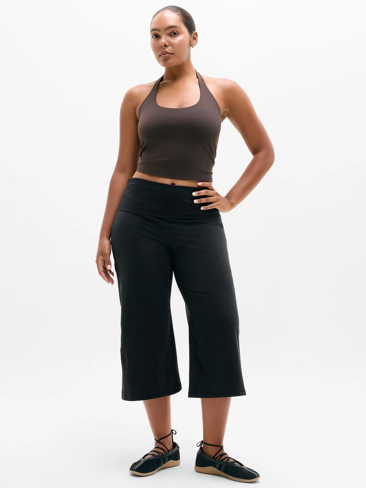 Eternity Rib Crop Wide Leg