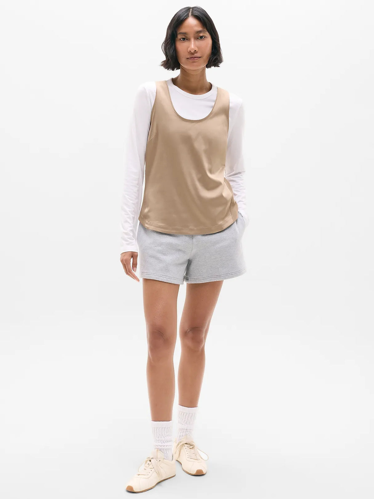 Featherweight Satin Tank