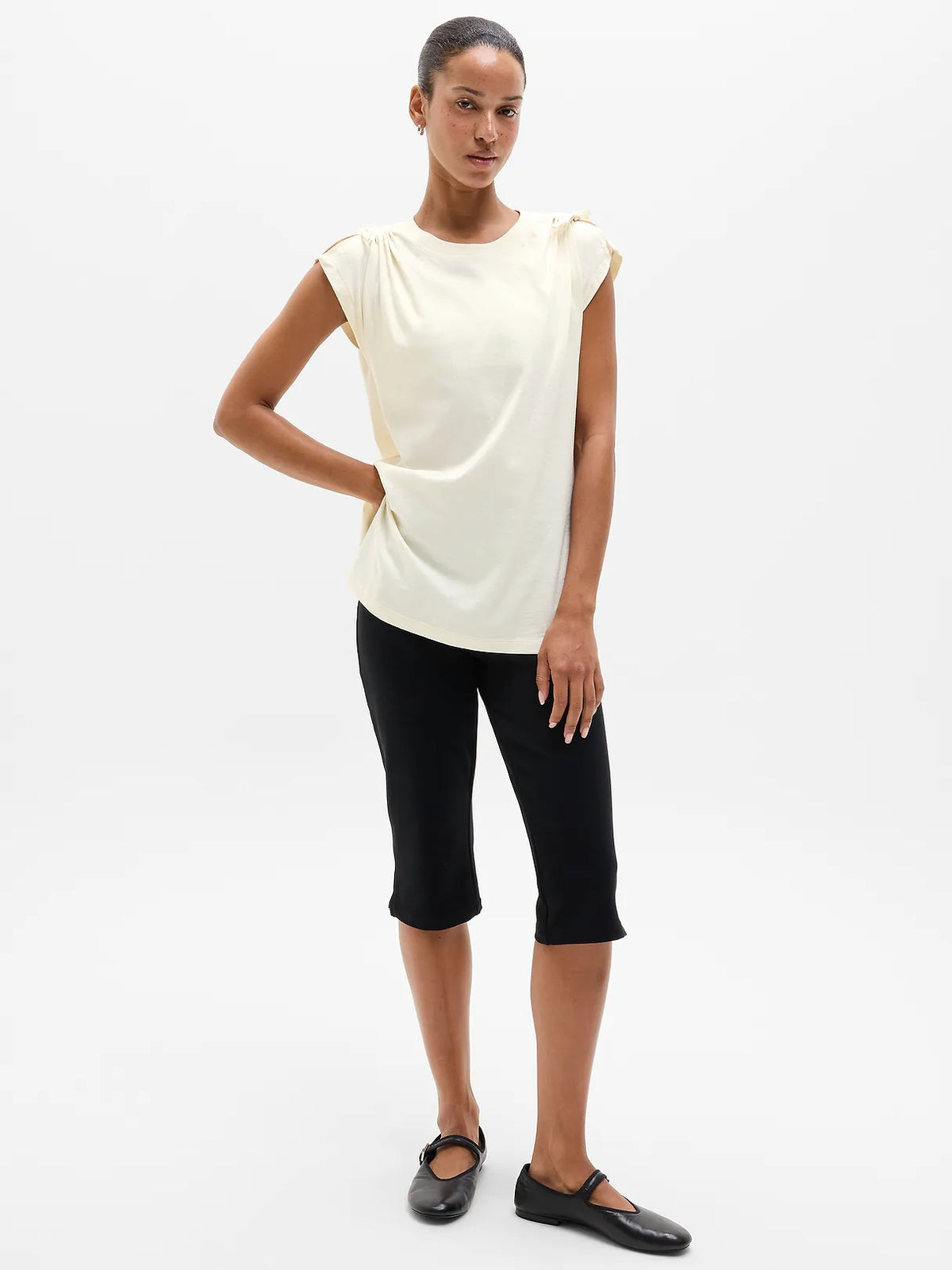 Favorite Cotton Cinched Tee
