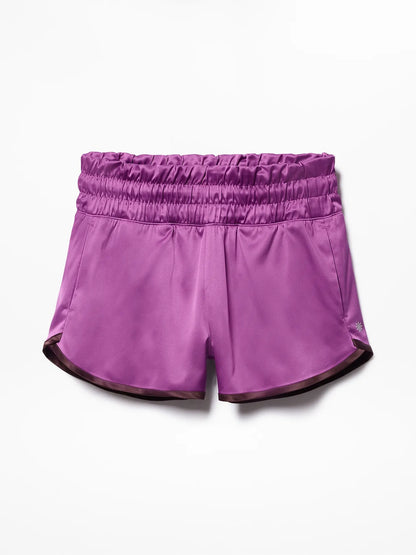Athleta Girl Run Free Satin 2.5" Short