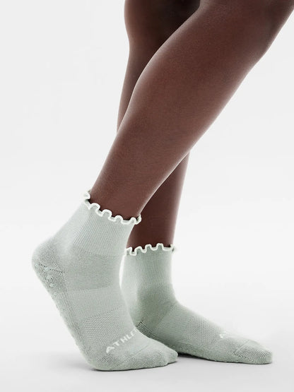 Ruffle Grip Sock