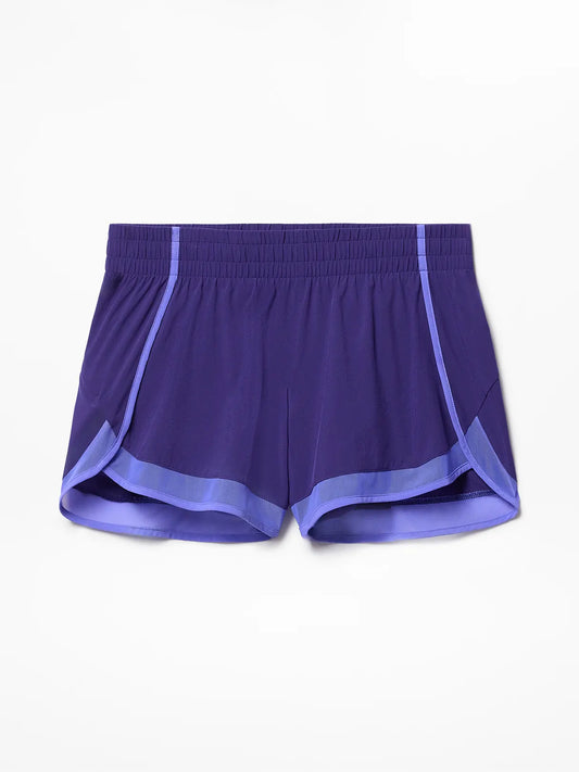 Mesh Racer Run Mid Rise 4" Short