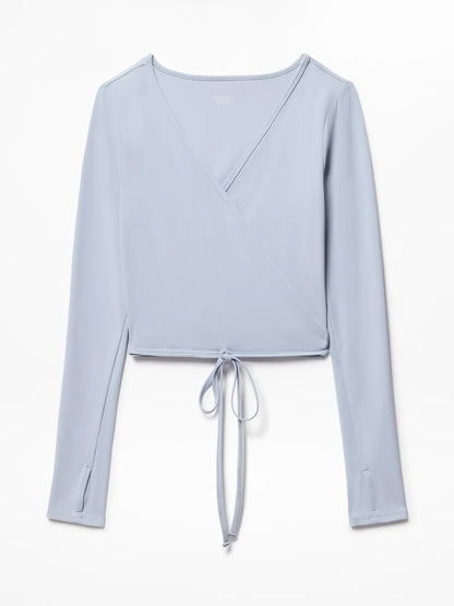 Transcend Wrap Crop Top