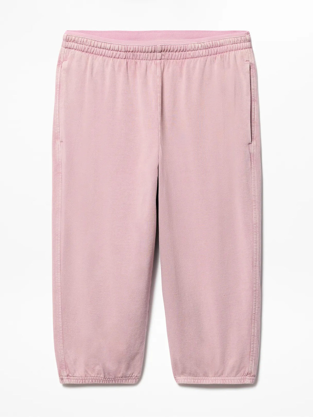 Airy Cotton Terry Snow Wash Capri