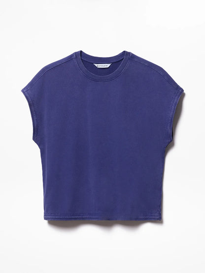 Airy Cotton Terry Snow Wash Sweatshirt Tee