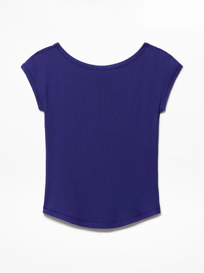 Perfect Rib Boatneck Tee