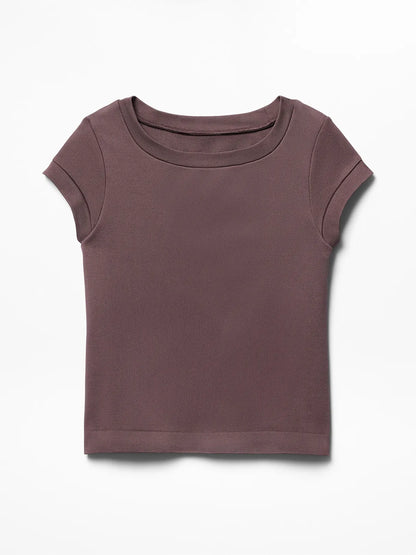 Athleta Girl Rise Above Rib Finish Line Tee