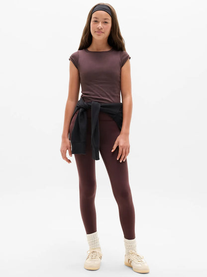 Athleta Girl Rise Above Rib Finish Line Tee