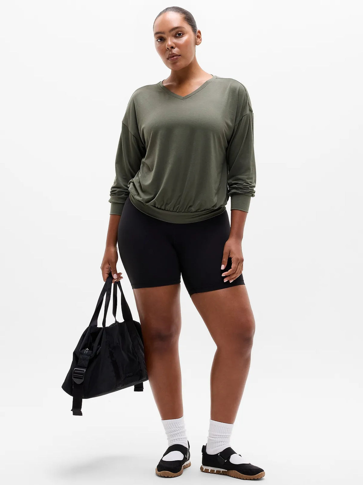 Move With Ease V-Neck Top
