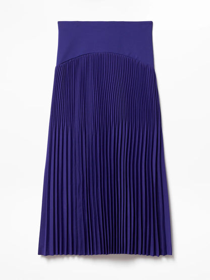 Featherweight Plissé Midi Skirt