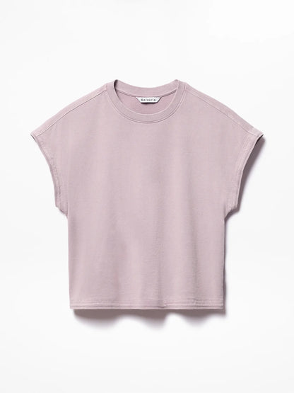 Airy Cotton Terry Snow Wash Sweatshirt Tee