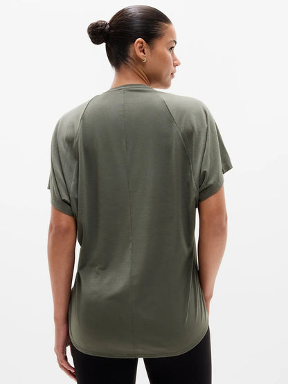 Move With Ease Draped Tee