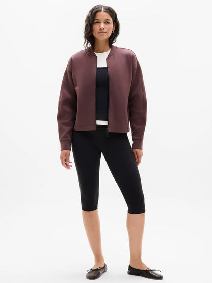 Form Knit Bomber Sweatshirt