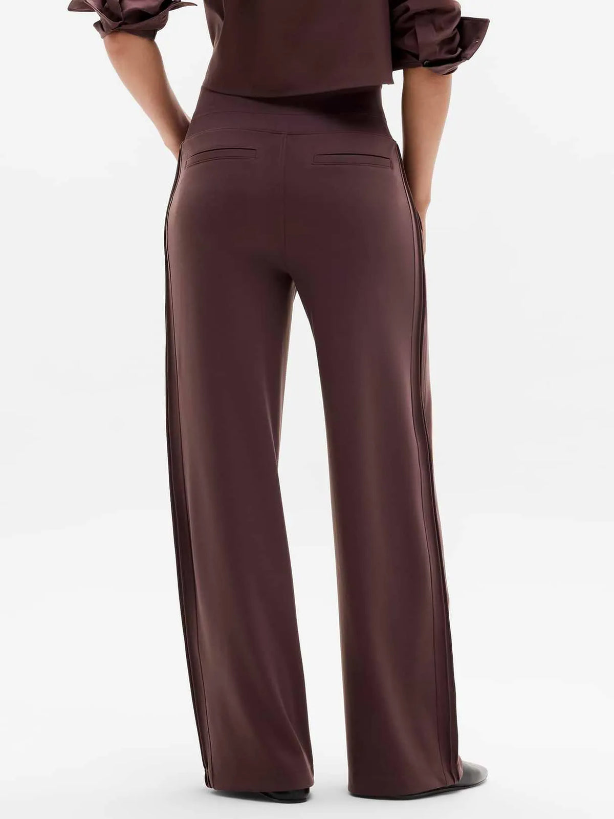 Venice Pintuck High Rise Wide Leg Pant