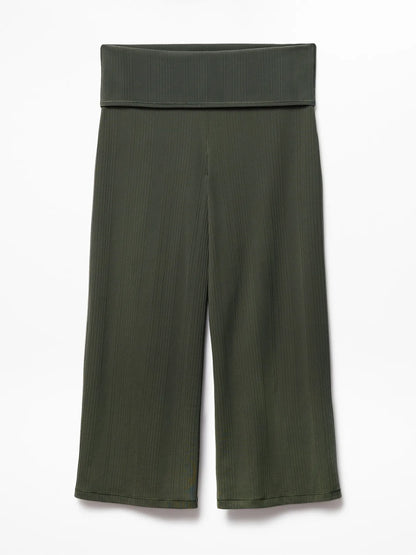 Eternity Rib Crop Wide Leg