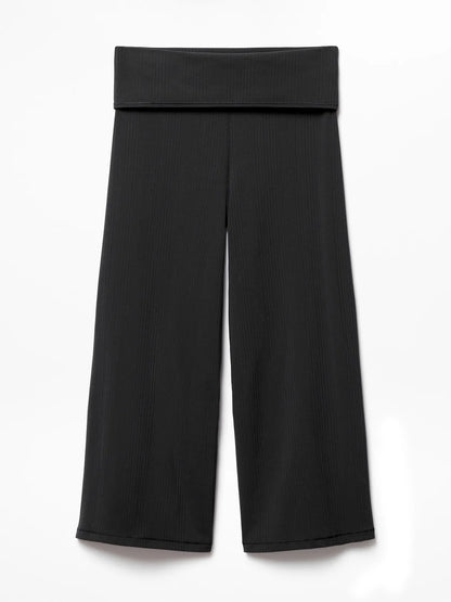 Eternity Rib Crop Wide Leg