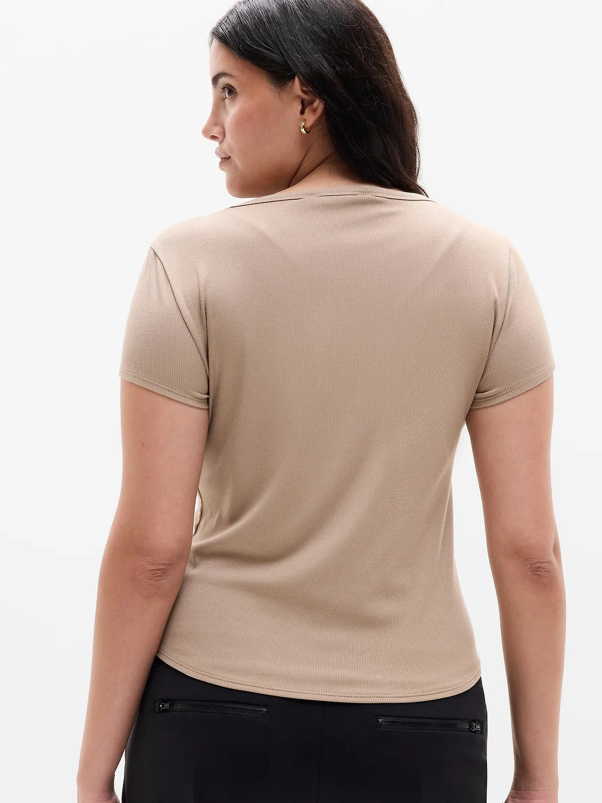 Signature Rib Scoop Tee