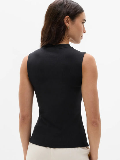 Signature Rib V-Neck Muscle Tank