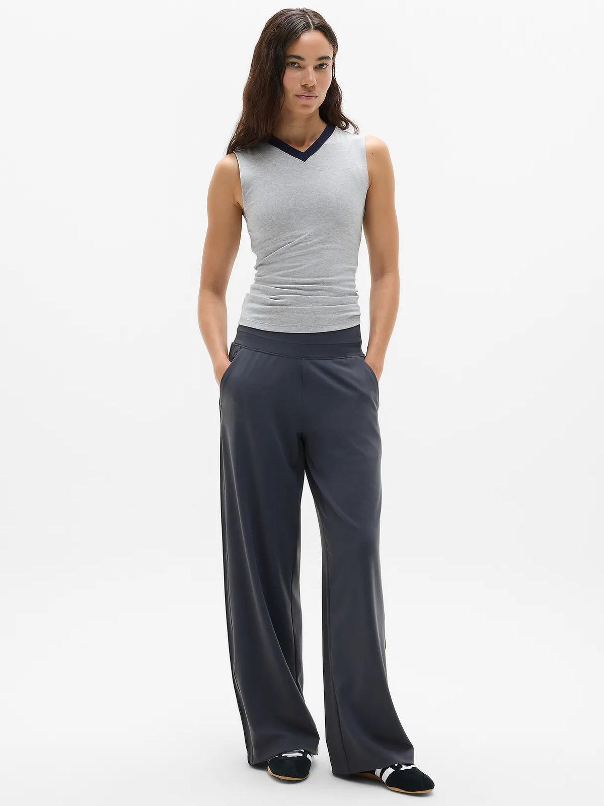 Signature Rib V-Neck Muscle Tank
