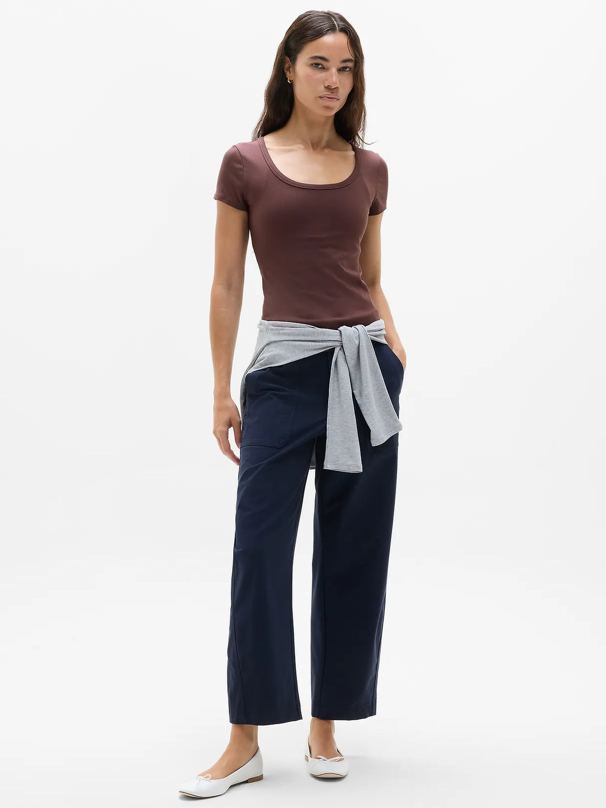 Signature Rib Scoop Tee