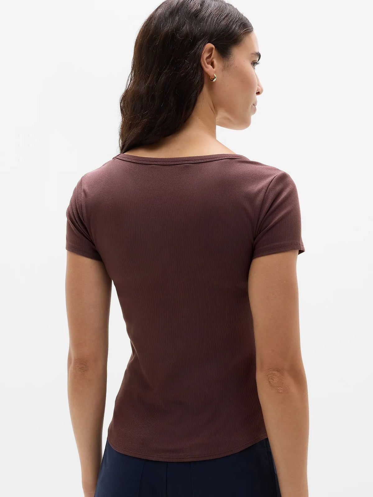 Signature Rib Scoop Tee