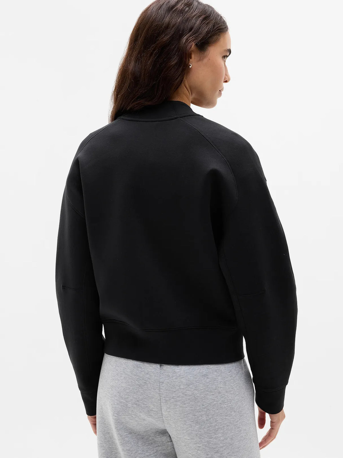 Form Knit Bomber Sweatshirt