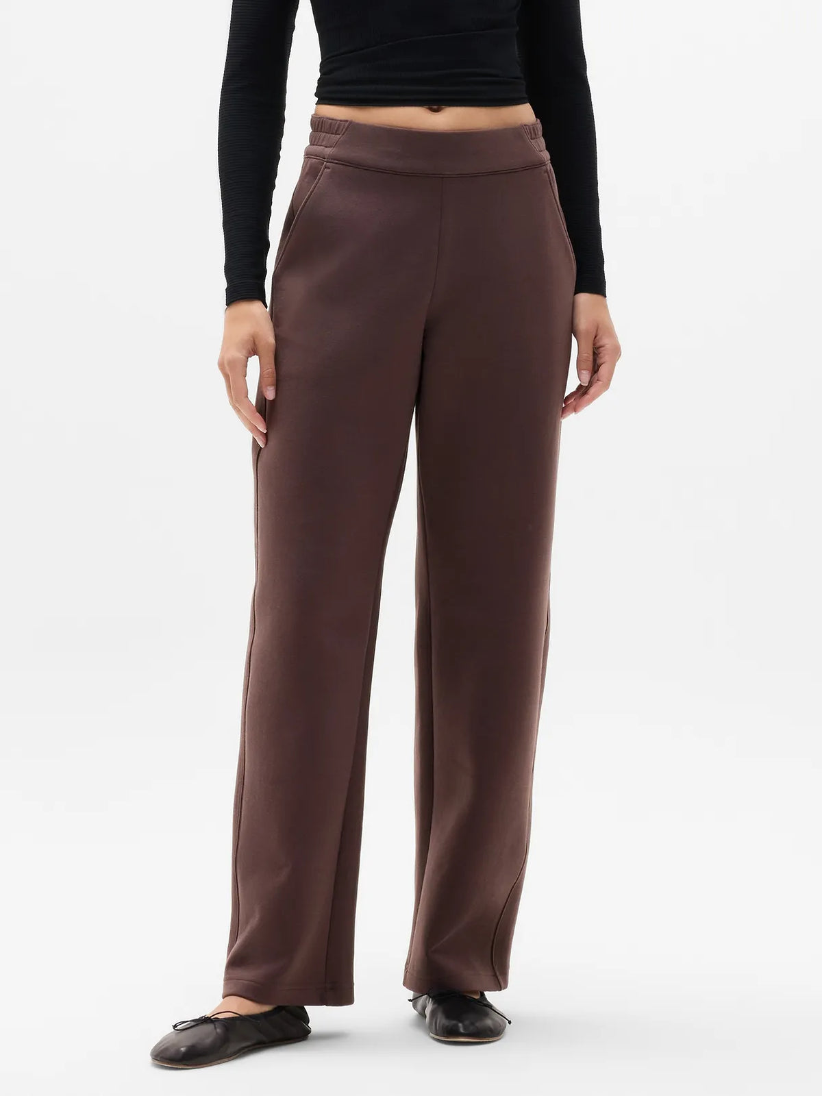 Form Knit Mid Rise Straight Pant
