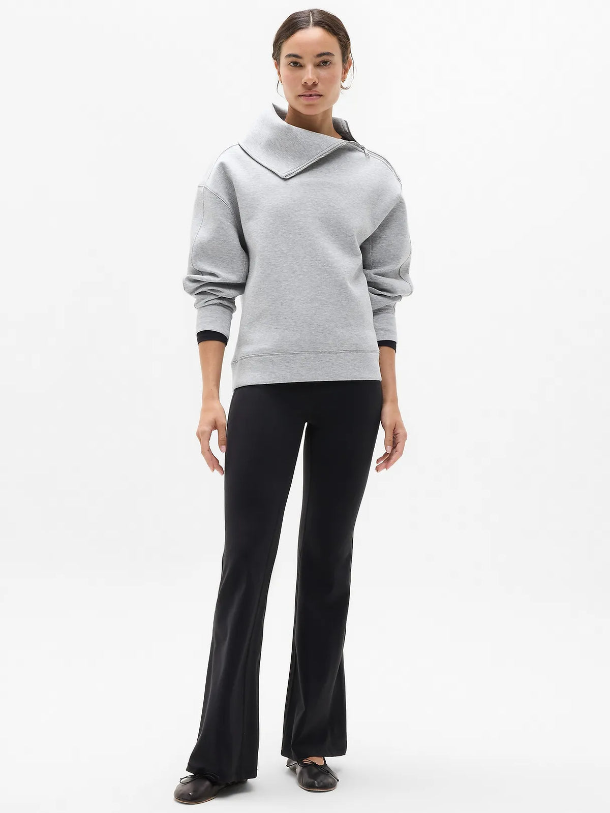 Form Knit Shawl Collar Sweatshirt