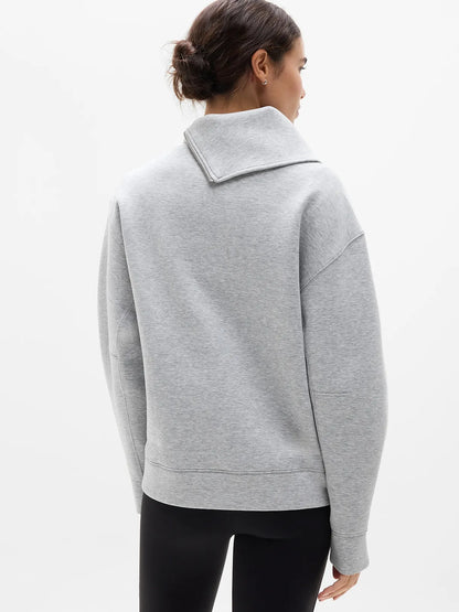 Form Knit Shawl Collar Sweatshirt