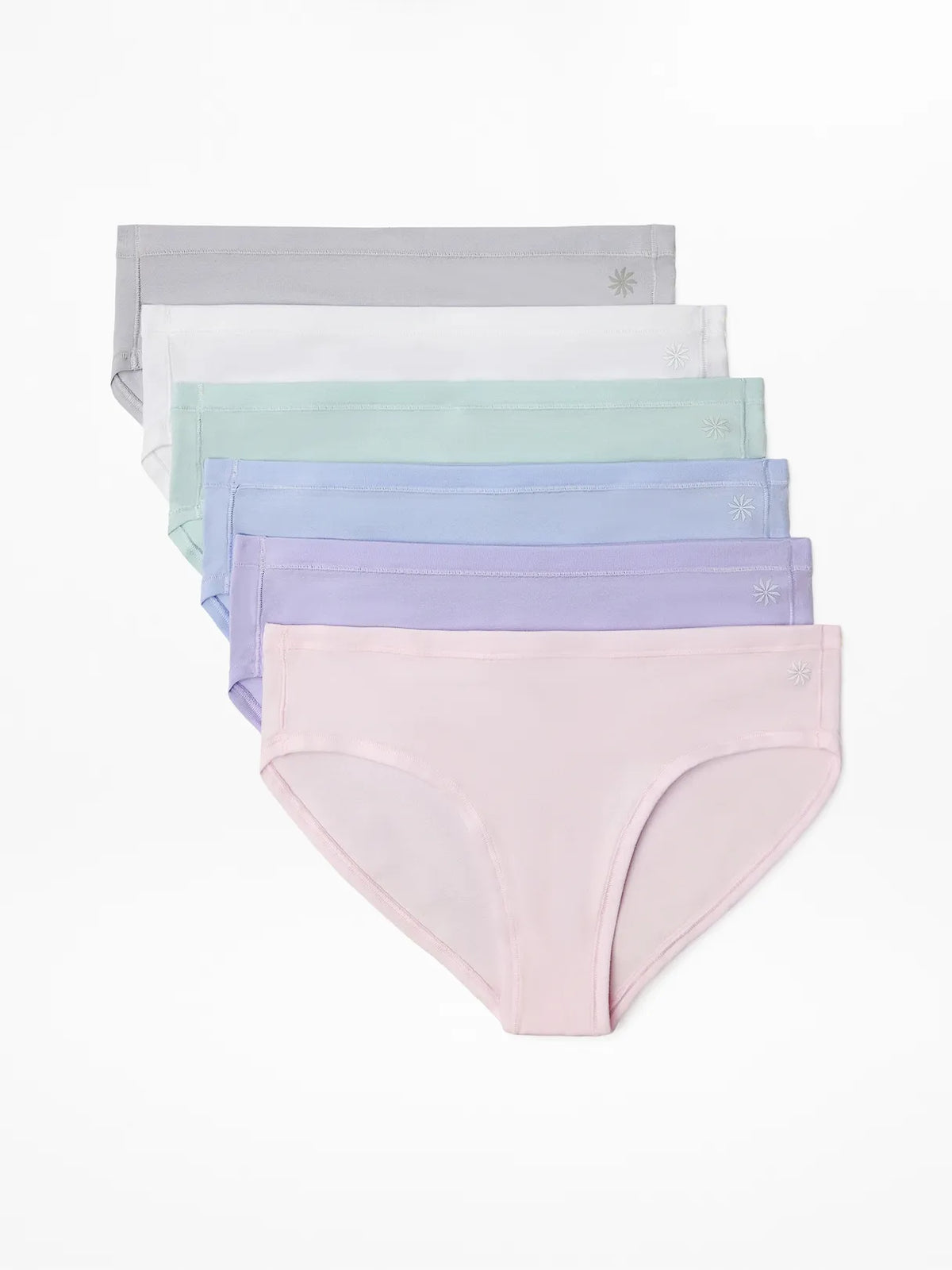 Athleta Girl Right Moves Cotton Bikini Underwear 6-Pack
