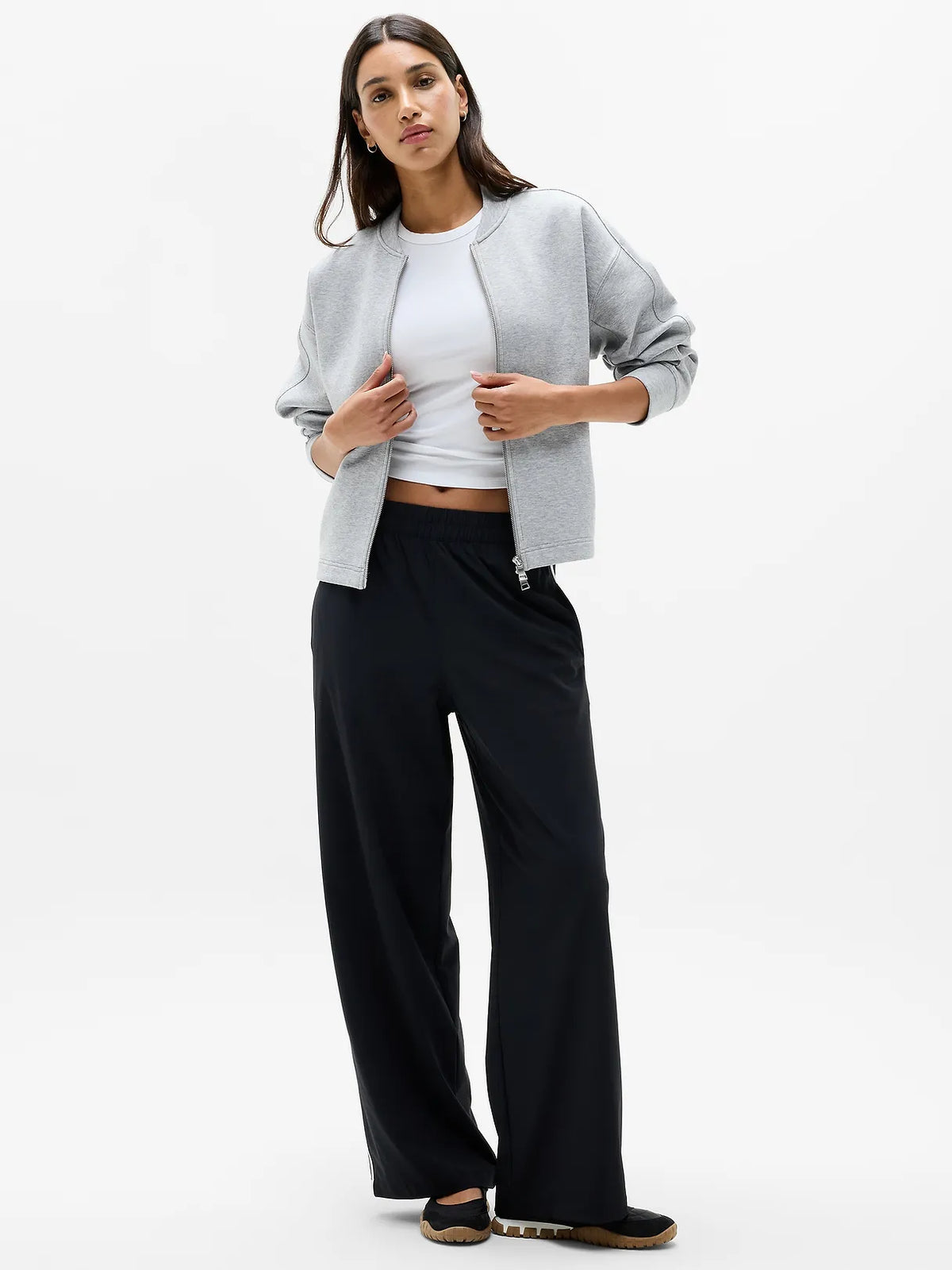Form Knit Bomber Sweatshirt