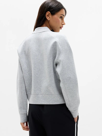 Form Knit Bomber Sweatshirt