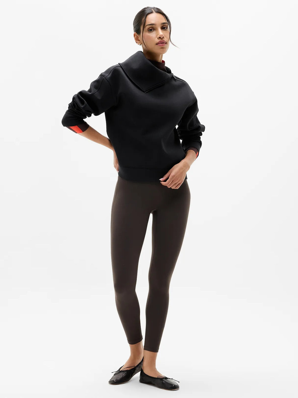 Form Knit Shawl Collar Sweatshirt