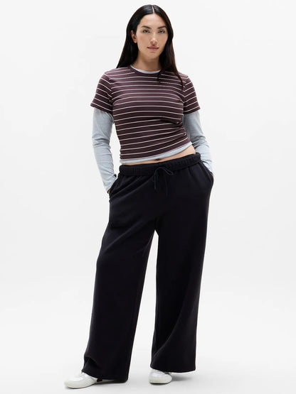 Signature Rib Crop Tee